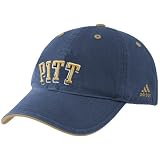 adidas Pittsburgh Panthers Navy Blue Basic Logo Adjustable Slouch Hat