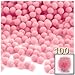 The Crafts Outlet 100-Piece Multi Purpose Pom Poms, Acrylic, 7mm/0.28-inch, Round, Neon Pink