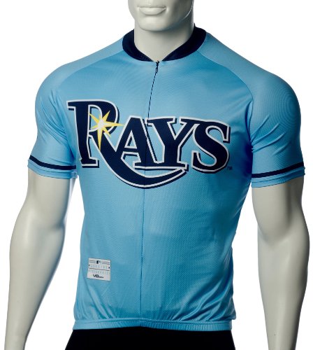 MLB Tampa Bay Rays Men's Cycling Jersey, Blue, Small