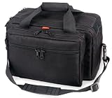 Bulldog X-Large Deluxe Black Range Bag with Pistol Rug