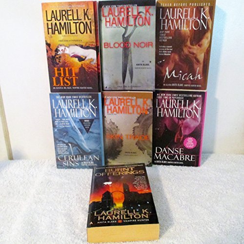 Set 7 - Anita Blake Vampire Hunter Series - Cerulean Sins; Skin Trade; Danse Macabre; Hit List; Micah; Burnt Offerings; Blood Noir
