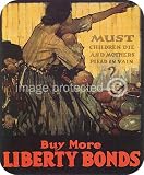 MUSt Children Die WW1 US Vintage Propaganda MOUSE PAD
