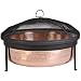 CobraCo SH101 Hand Hammered 100% Copper Fire Pit with Screen and Cover