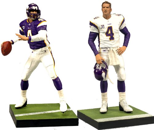 McFarlane Toys NFL Sports Picks Exclusive Action Figure 2Pack Boxed Set Brett Favre (Minnesota Vikings) Home Away Jerseys