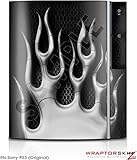 Sony PS3 Skin Metal Flames Chrome