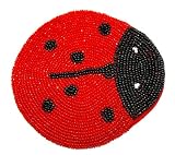 Cute Soccer/ Ladybug/ US66 Beaded Coin Purse