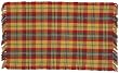 100% Cotton Flat Weave Rug Plaid 2 X 3