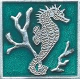 Seahorse Leather Luggage Tag