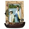 Boat Lake Placid Photo Frame - 4x6"
