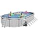 Splash Pools Above Ground Oval Pool Package, 30-Feet by 15-Feet by 52-Inch