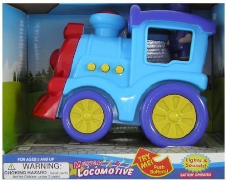 Musical Locomotive with Lights and Sounds! For Ages 3 and Up by Polyfect Toys