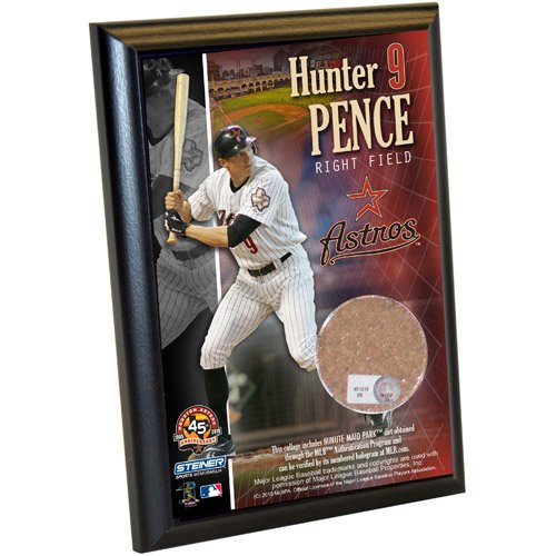 MLB Houston Astros Hunter Pence 4-by-6-Inch Dirt Plaque