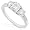 Three Stone Round Brilliant Diamond Ring 1/3ctw (GH/I1) in 14K White Gold