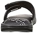 adidas Men's Adissage Comfort Slides Sandal, Black/Iron Metallic/Black, 8