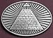 Pyramid Eye Belt Buckle Dollar Bill Symbol Mason