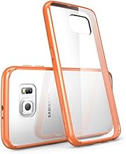 Galaxy S6 Case, [Scratch Resistant] i-Blason **Clear** [Halo Series] Samsung Galaxy S6 Hybrid Bumper Case Cover (Clear/Orange)