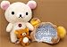 Rilakkuma plush toy white bear with bear hat_s-4