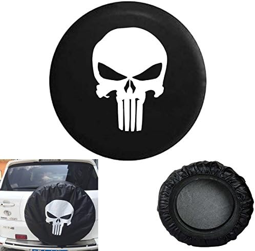 Jeep Spare Tire Cover Punisher Skull (17R)