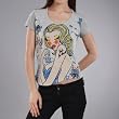 Jessie G. Women's Printed Scoop Neck Tee