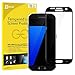 Galaxy S7 Screen Protector, JETech Tempered Glass Full Screen Screen Protector Film for Samsung Galaxy S7 (Black)