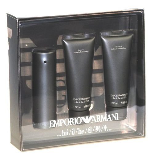 Emporio Armani lui / il / he 50 ml Eau de Toilette + 2x75ml Showergel Preisvergleich