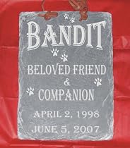 PET MEMORIAL MARKER RESIN SLATE BRAND NEW