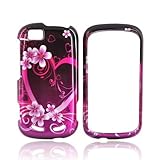 PINK HEART BLACK for Motorola CLIQ 2 Hard Case Cover