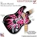 Lightning Pink WraptorSkinz Skin fits Rock Band Stratocaster Guitar for Nintendo Wii, XBOX 360, PS2 & PS3 (GUITAR NOT INCLUDED)