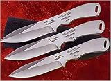 Sporting Goods : Thrower Triple Set, 4.63 in. Blade, Plain, Nylon Sheath