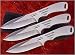 Sporting Goods : Thrower Triple Set, 4.63 in. Blade, Plain, Nylon Sheath