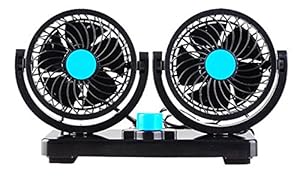 abovetek cooling dual head air odors smell quickly blow smoke away bad fan rotatable 12v ventilation windshield defrost dashboard quiet