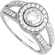 14K White Gold Diamond Ring - 1.00 Ct.