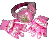 Disney Tinkerbell Earmuffs Gloves Girls Set Pink