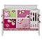 Tiddliwinks Raspberry Garden 3pc Crib Set