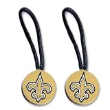 New Orleans Saints Zipper Pull Charm Tag Set Luggage Pet Id Nfl