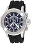 Chase-Durer Men's 380.2BB-RUBB Firestorm Chronograph Stainless Steel Rubber Strap Watch