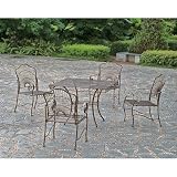 Iron Patio 5 Piece Dining Set