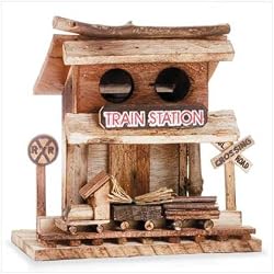 Decorative Birdhouse - Train Station