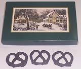 Scotts Cakes 1/2 lb. Dark Chocolate Covered Pretzel in a Homestead Box