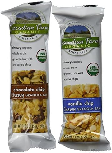 Cascadian Farm Organic Chewy Granola Bars 1.2 oz, Variety Pack (20 ct)