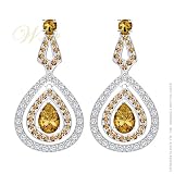 STUDIO 925: *ASHLEY CITRINE CHANDELIER EARRINGS*