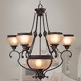 Aladdin Collection 8-Light 38 Rustic Copper Chandelier 8506-47