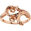 14K Rose Gold Mother's Ring - 2 Gemstone -- YOU CHOOSE THE COLORS!