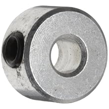 Climax Metal C-009 Shaft Collar, One Piece, Set Screw Style, Zinc Plated Steel