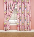 Kids/Childrens Fifi and the FlowerTots Curtains with Tie Backs (66 x 54 inch (168 x 137cm)) (Pink)