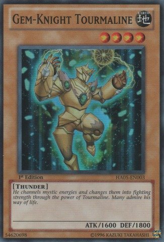 Yu-Gi-Oh! - Gem-Knight Tourmaline (HA05-EN003) - Hidden Arsenal 5 - 1st Edition - Super Rare