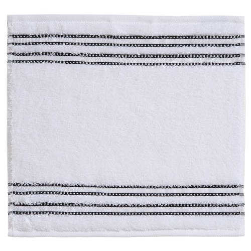 Vossen 1153240030 Cult de Luxe Waschlappen / Seiftuch, 30 x 30 cm, wei&szlig;