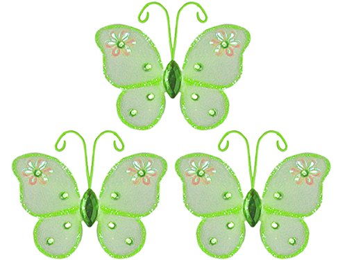 3 x 3 Butterfly Wedding Decorations - Green Adelaide Butterflies