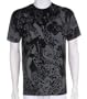 Samurai Woman and Serpent Discharge Screen Printed Cotton Adult Mens Fashion T-Shirt - Clearance Sale !