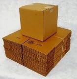 Corrugated Shipping Boxes - 4 x 4 x 4 - Bundle of 25 boxes